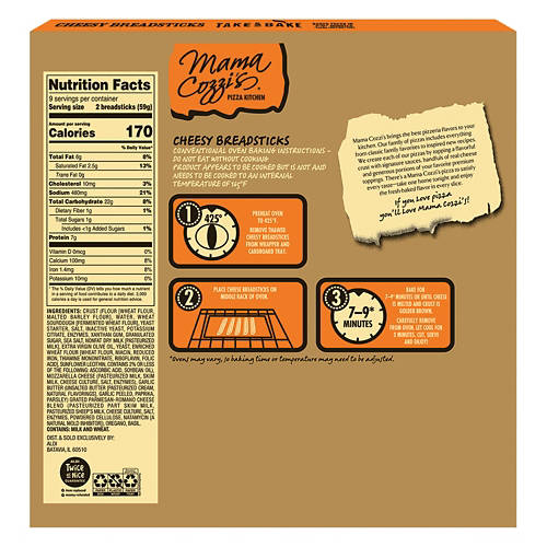 Mama Cozzi's Pizza Kitchen Cheesy Breadsticks, 18.75 oz